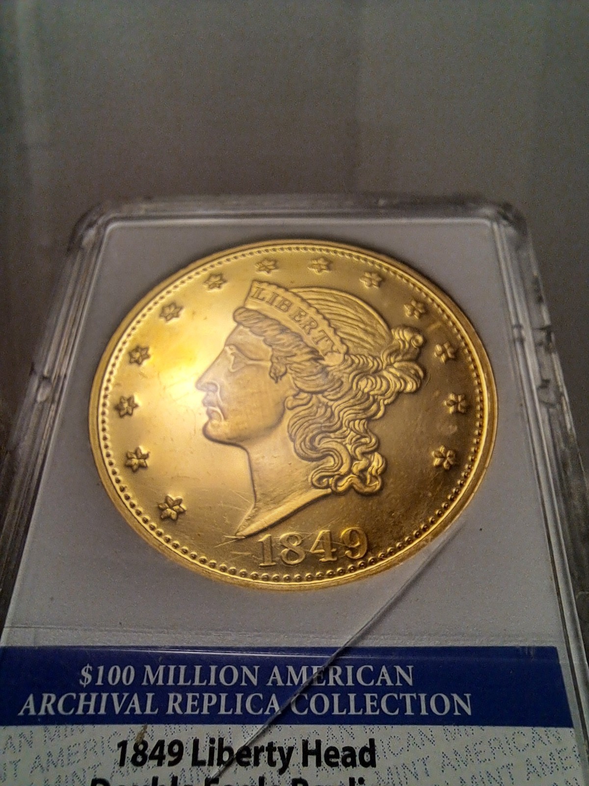 1849 Liberty Head Proof $20 Gold Double Eagle Copy | American Mint