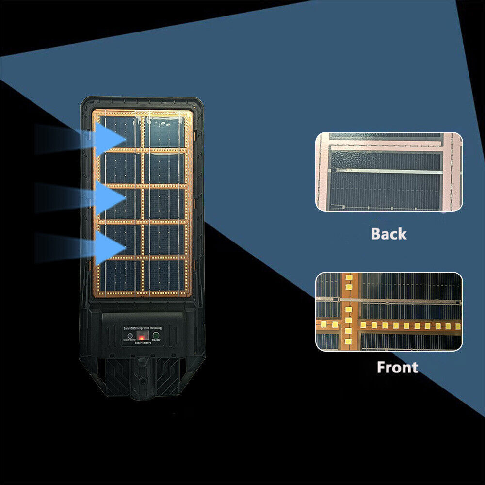 NEW 6000W Commercial Solar Street Lights Outdoor Dusk to Dawn Super Bright 2025