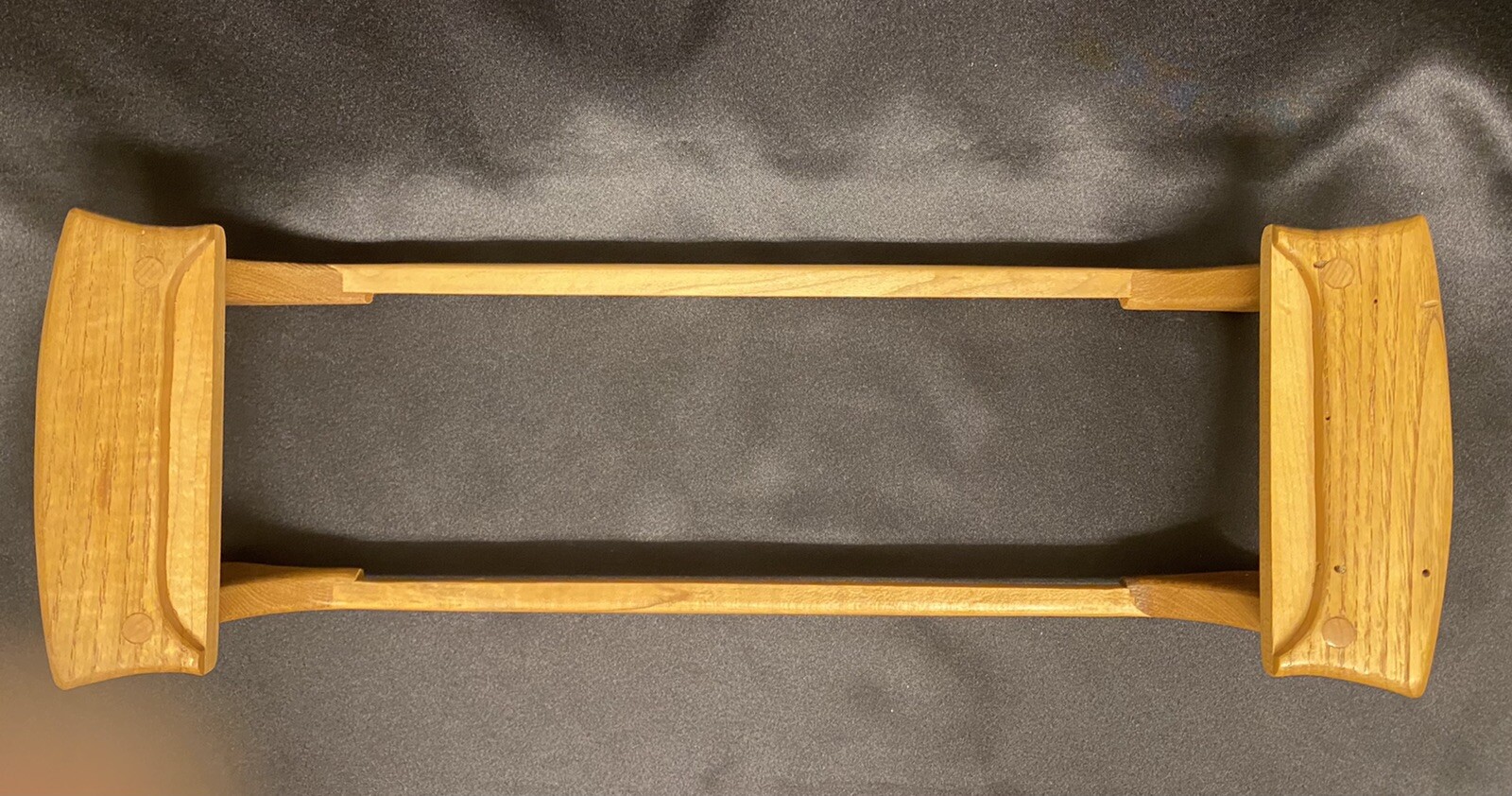 Vintage MCM Solid Wood Baking Pan Casserole Dish Stand Collapsible for Storage