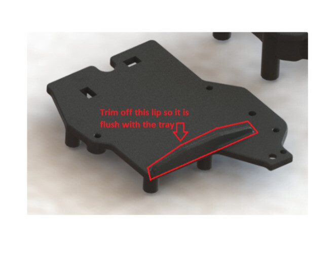 Hobbywing Max6 ESC mount for Arrma 6s Notorious, Outcast, Kraton, Mojave, +