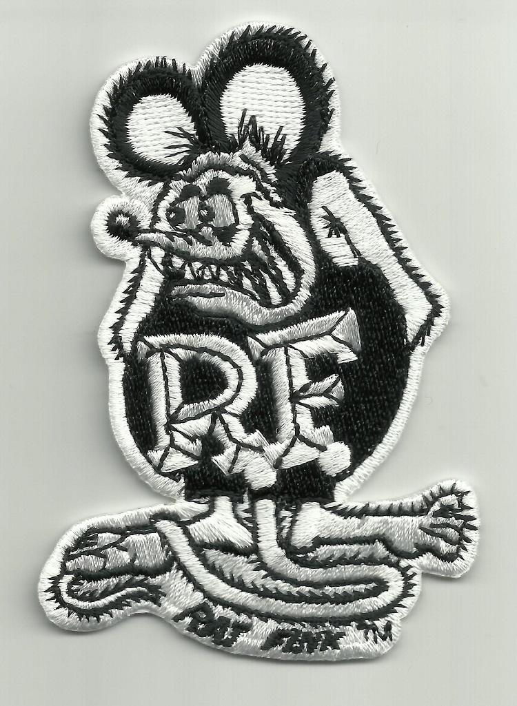 OFFICIALLY LICENSED ED "BIG DADDY" ROTH RAT FINK PATCH BLACK