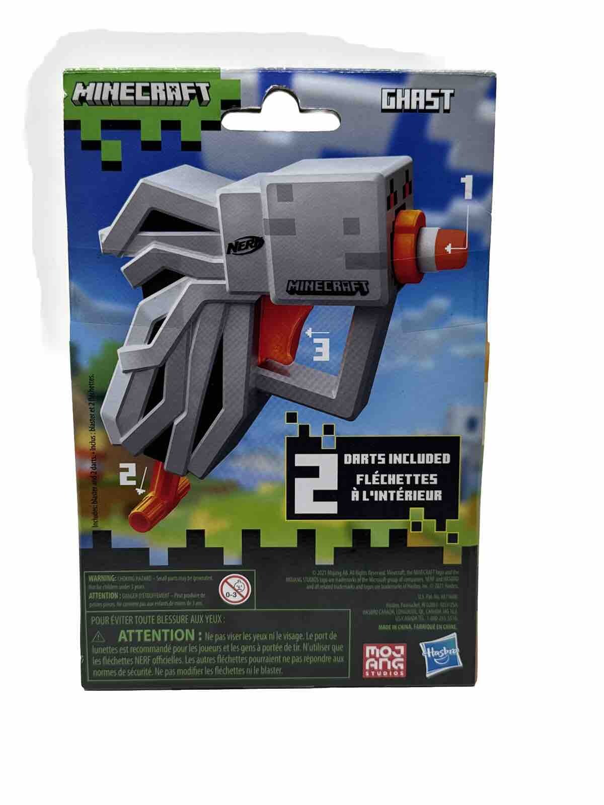 NEW Hasbro Nerf MicroShots Minecraft Ghast Mini Blaster