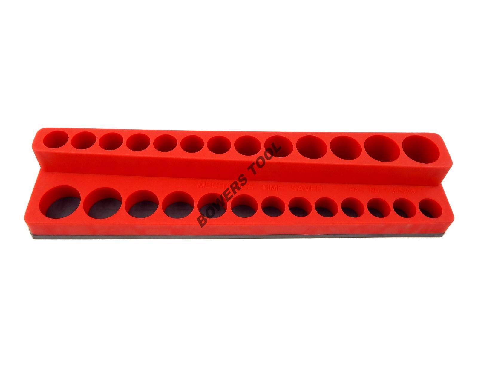 Mechanics Time Saver 1/4 Drive Magnetic Socket Holder SAE Deep Organizer