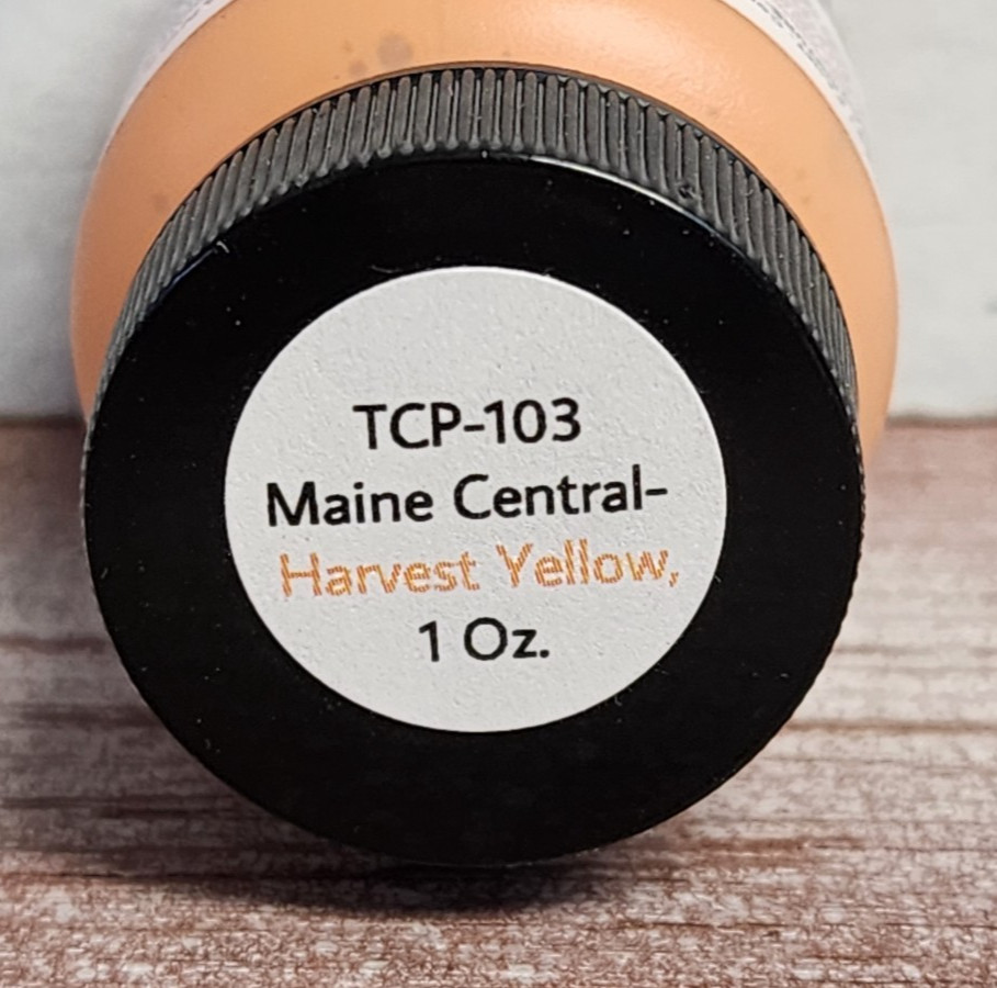 Tru Color Paint - TCP 103 MAINE CENTRAL HARVEST YELLOW  Model Railroad 1 oz