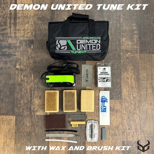 Demon Complete Ski/Snowboard Tune Kit - Wax, Brushes, Iron, P-tex & Case