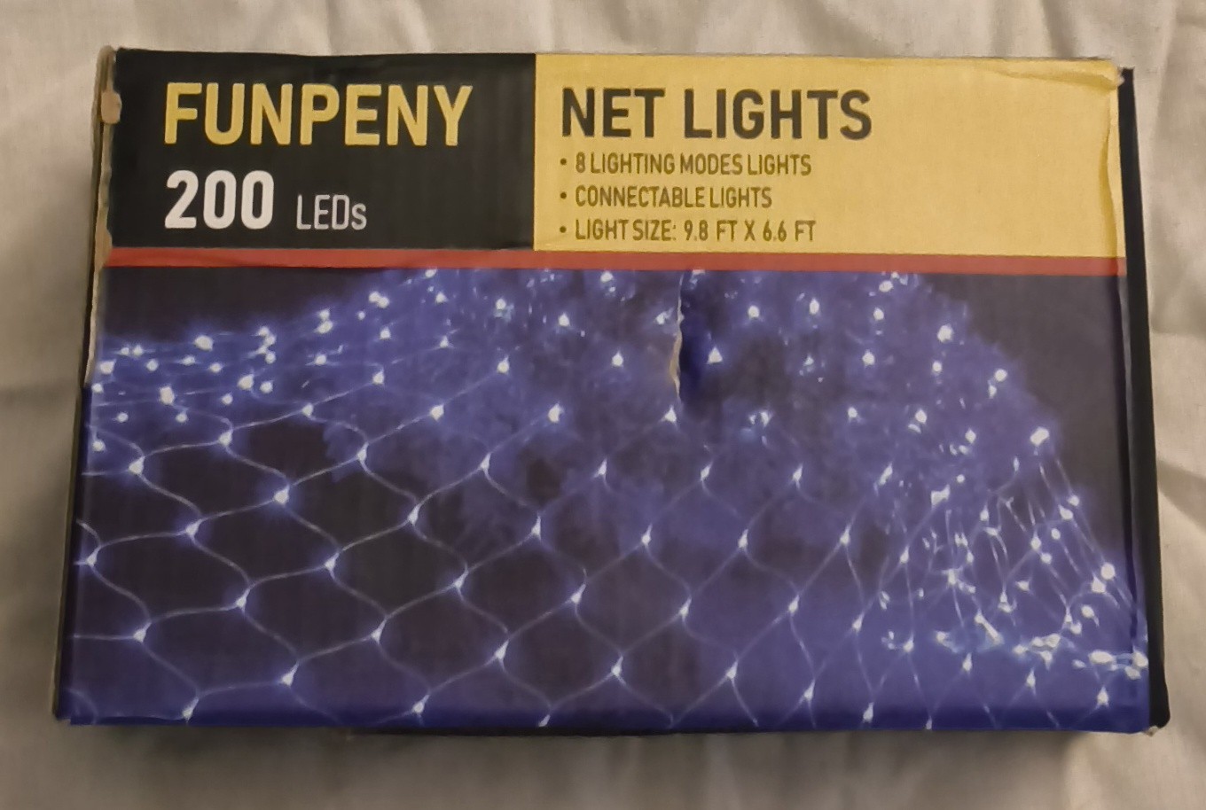 Funpeny 200 LED Net lights, 9.8 ft x 6.6 ft, 8 light modes