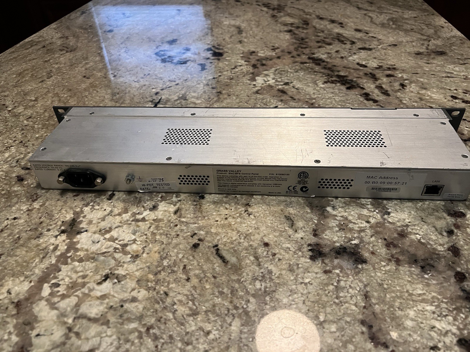 Grass Valley Button Per Source Control Panel Encore BPS