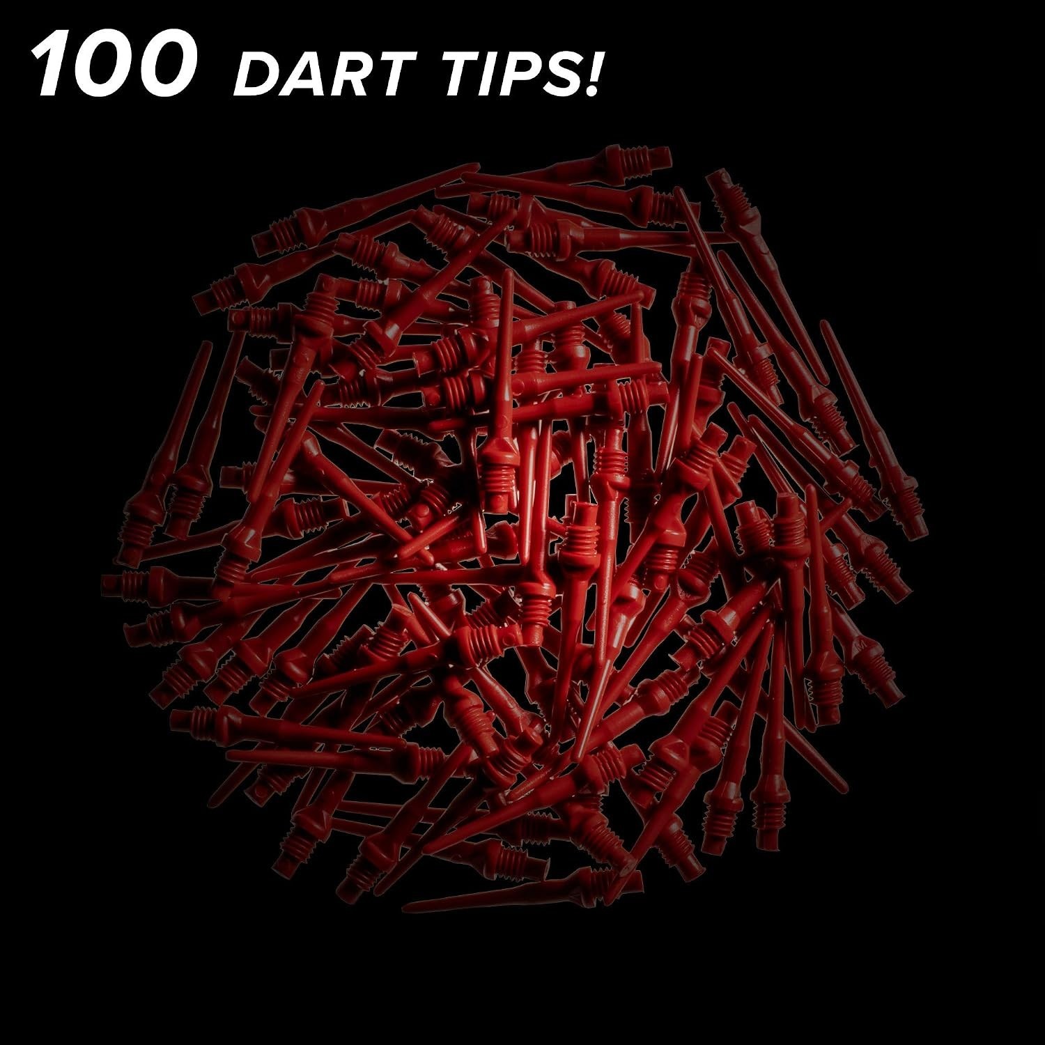 Viper Tufflex II 100 Pack Soft Tip Dart Points - Durable 2BA Replacement Tips