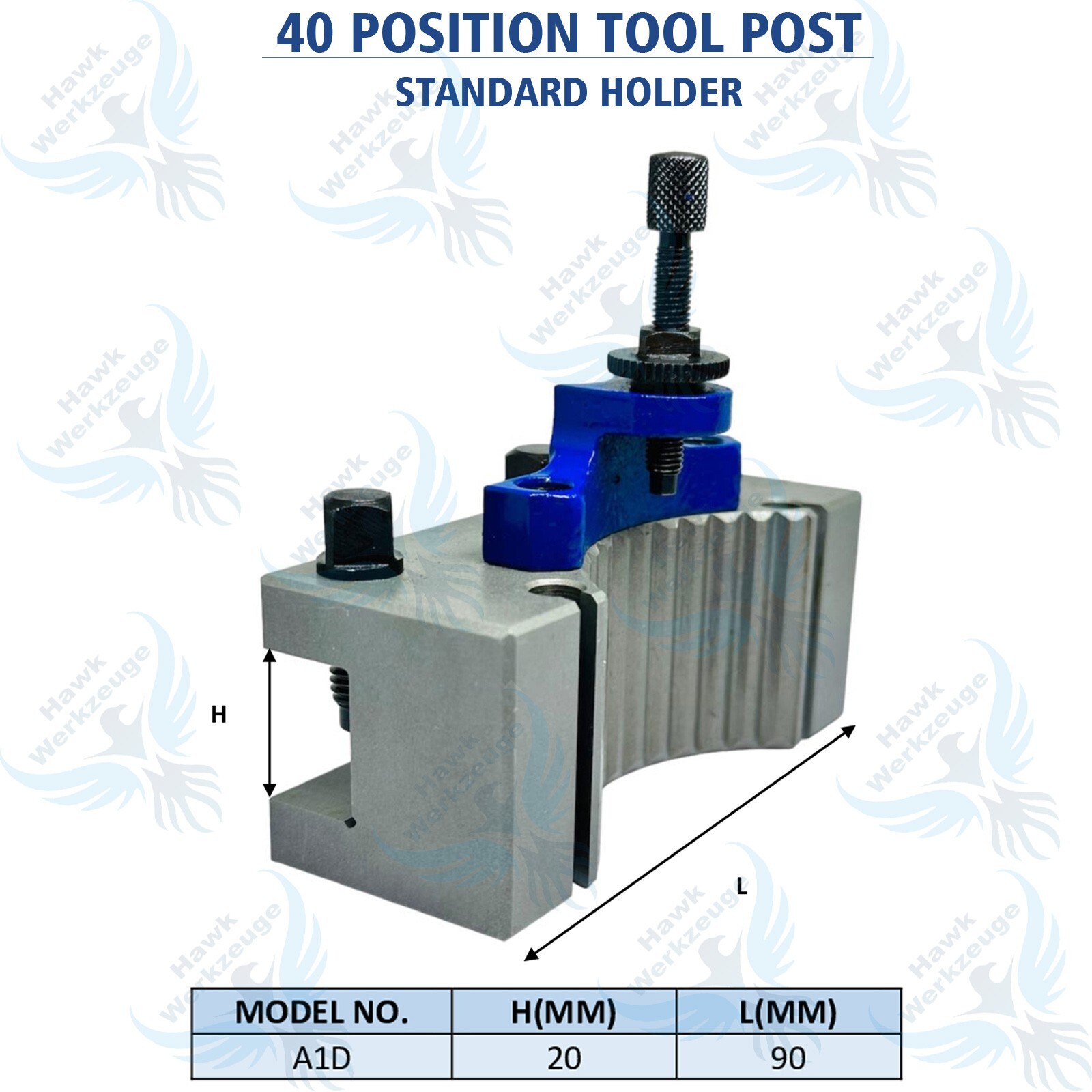 40 Position Multifix Style Quick Change Toolpost 150 – 300 Swing