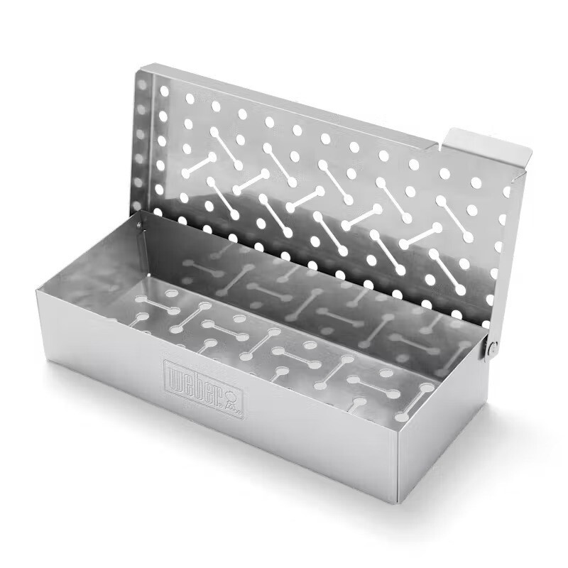 Weber 7576 Grilling Factory  Quality Stainless Steel Smoker Box  NEW***