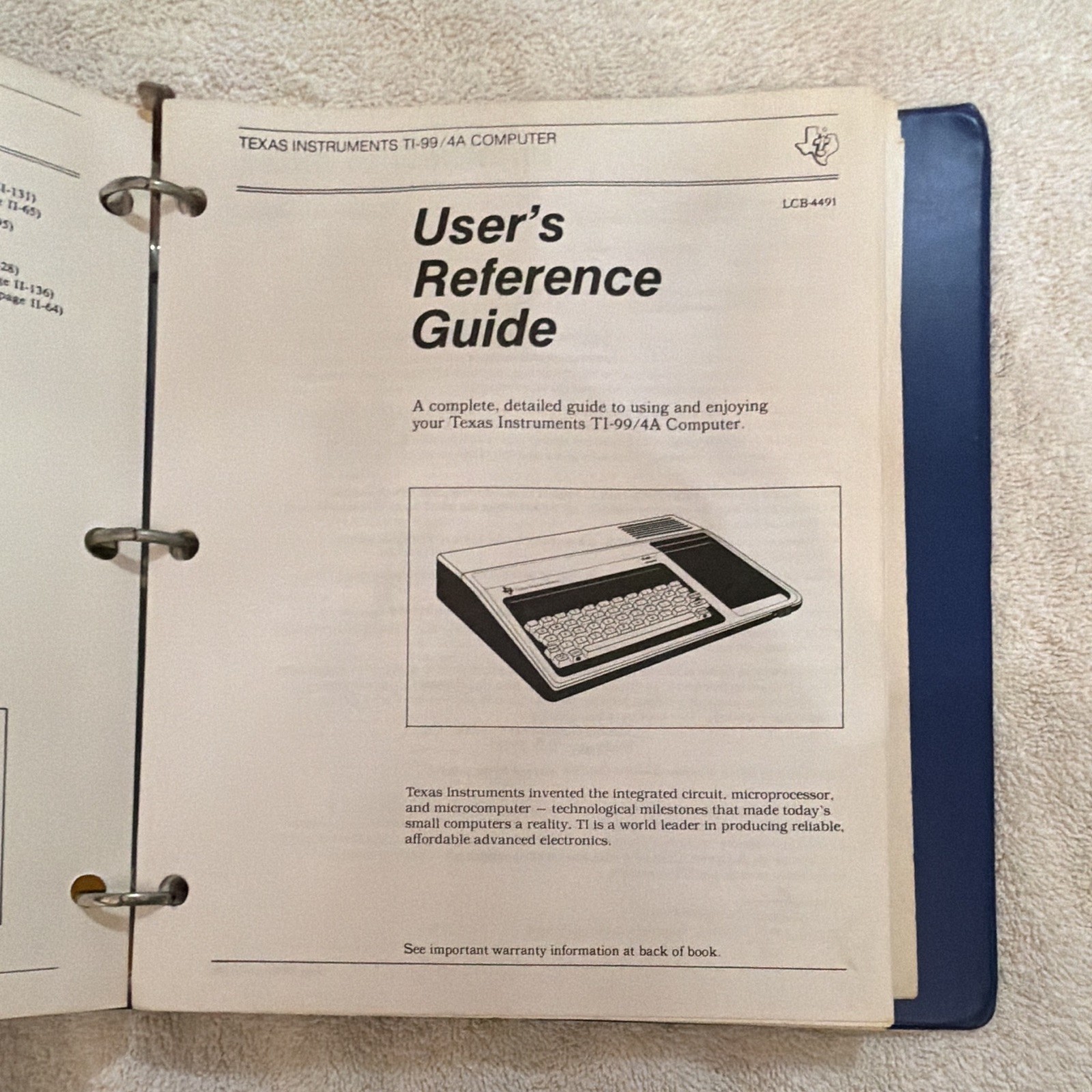 Texas Instruments TI-99/4A Home Computer w/ Manuals, Controllers & Modulator