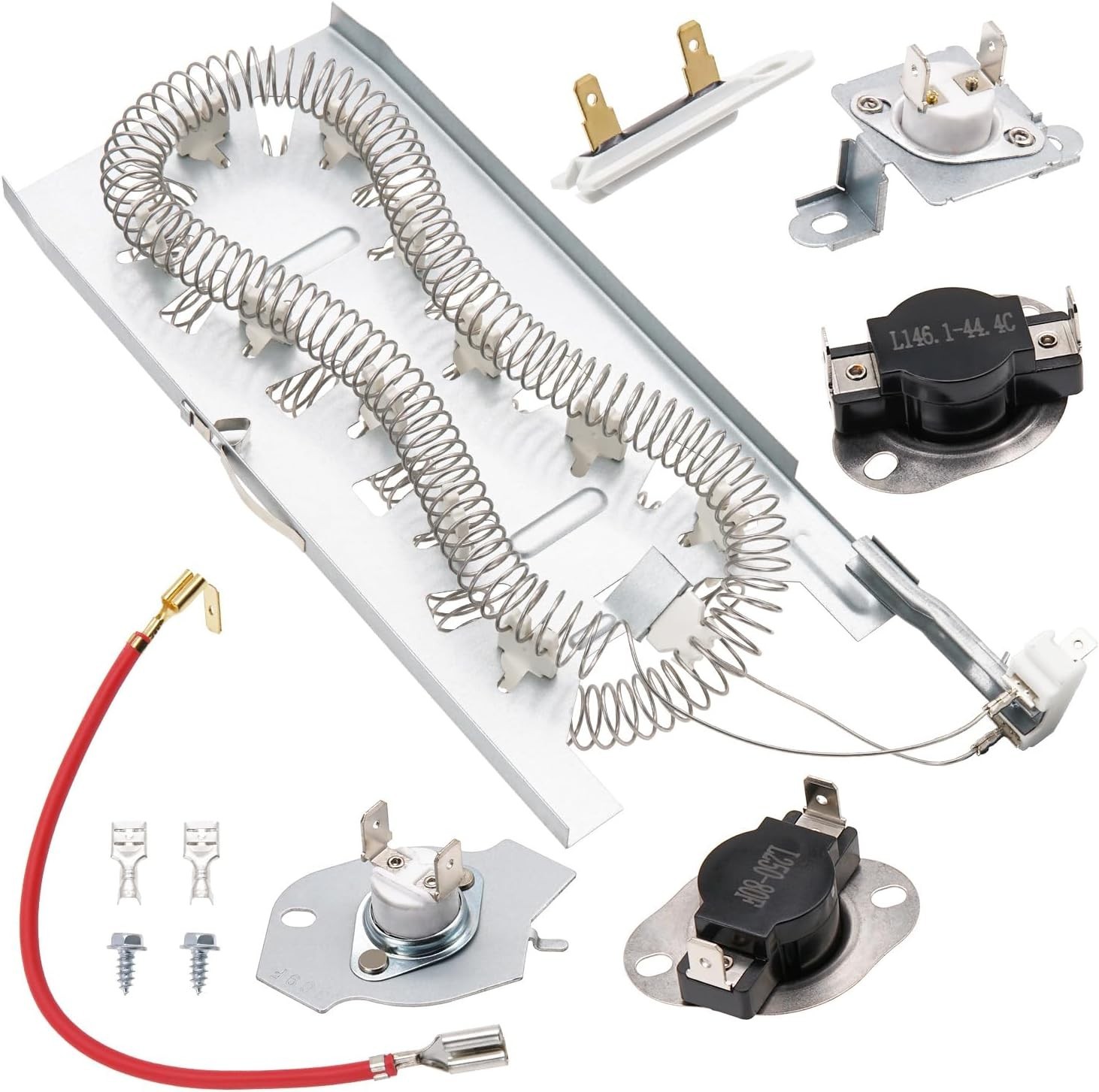 Dryer Heating Element Repair Kit Replaces For Maytag Bravos Model MED7230HW1 ...