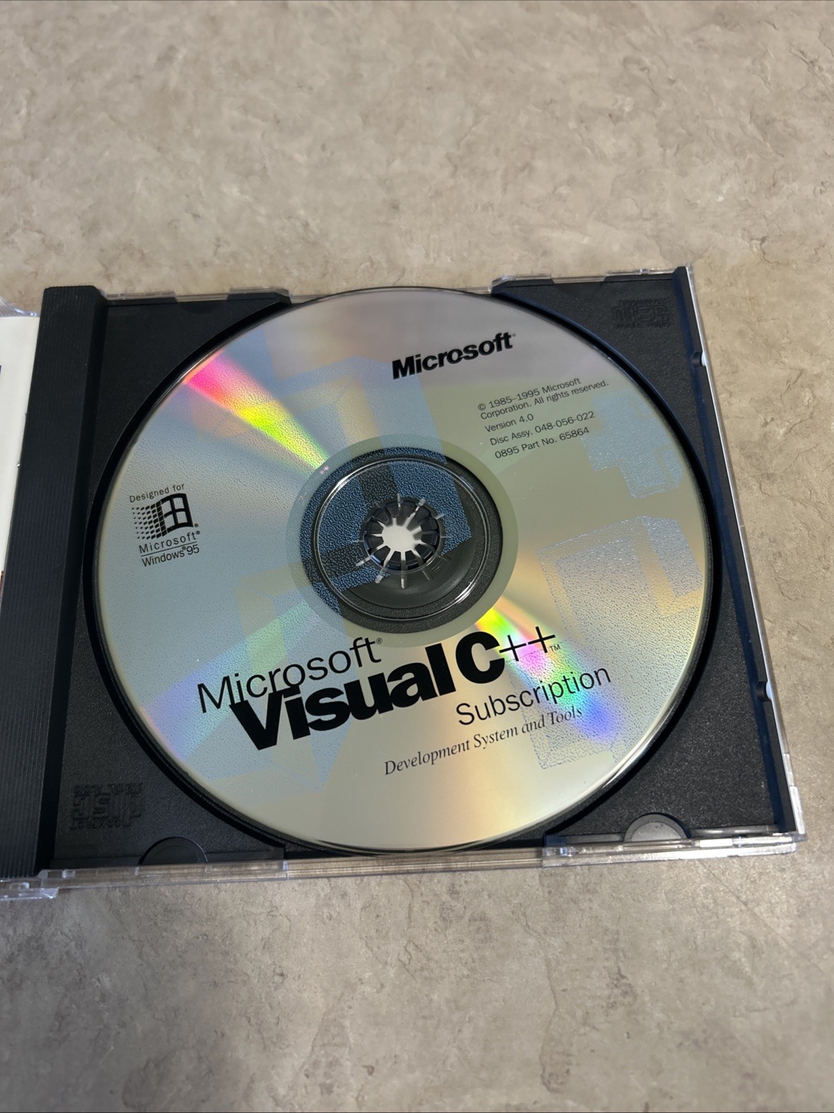 Microsoft Visual C++ 4.0 CD Windows 95 / NT