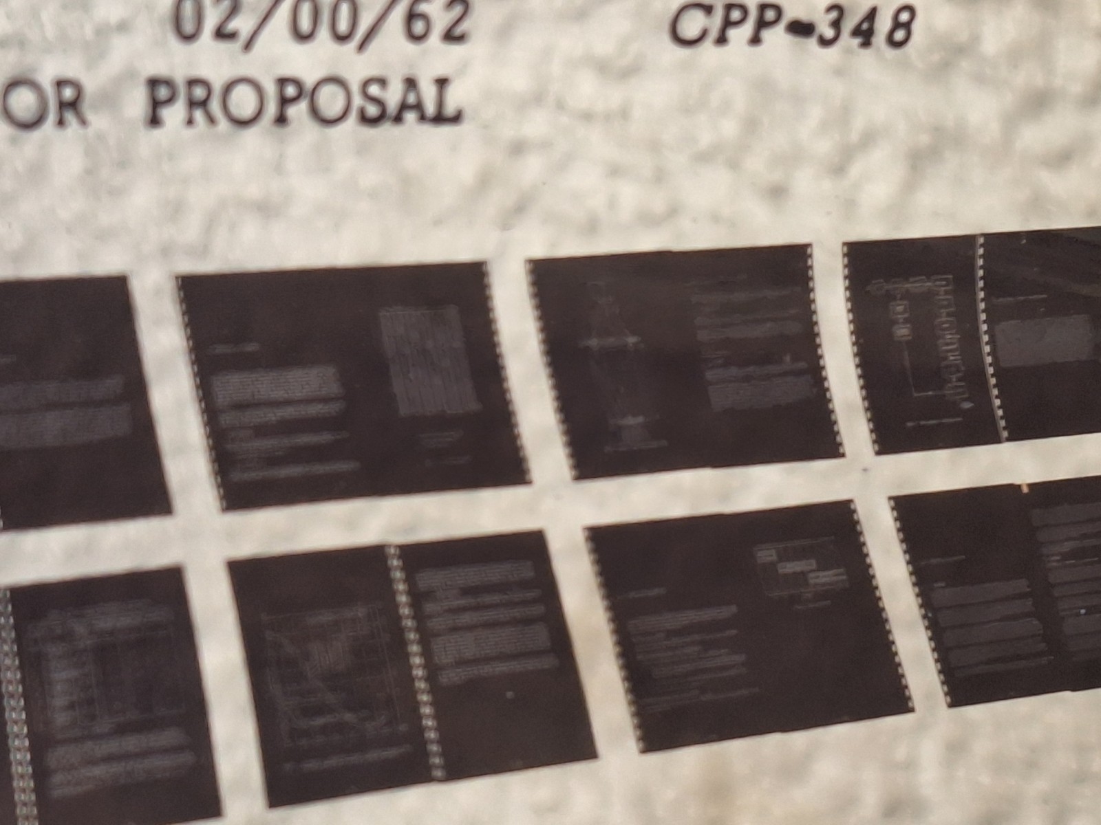Vtg Military Microfiche Roll-Rate Sensor Proposal 1962 CPP-348