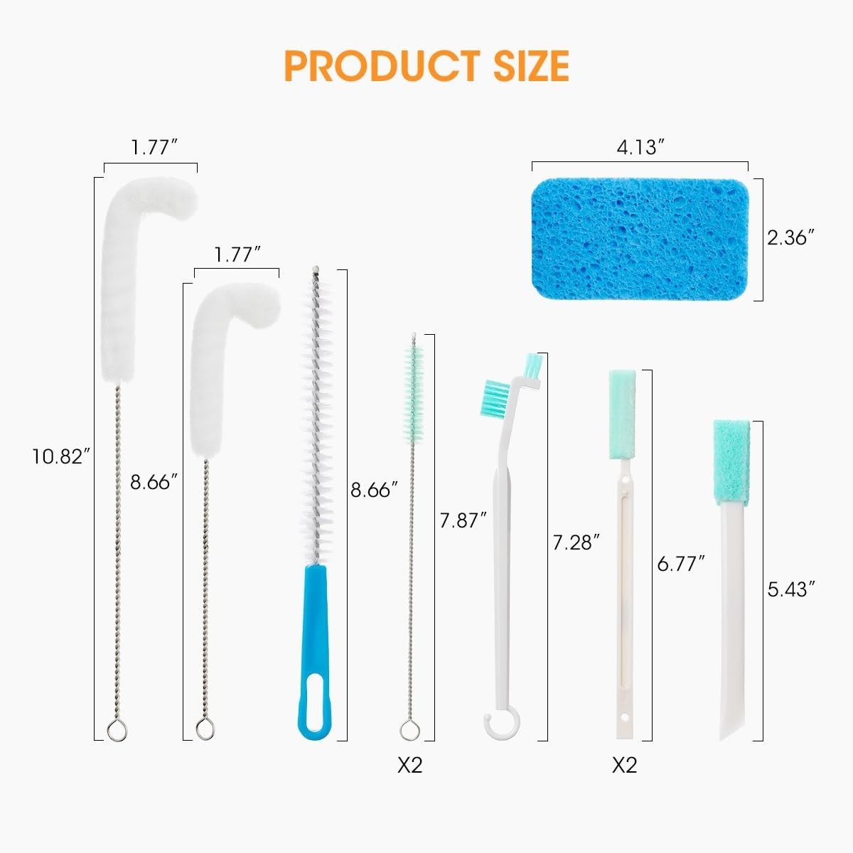 Versatile Ice Maker Cleaner Brush Set: 10 Tools for Deep Cleaning Solutions