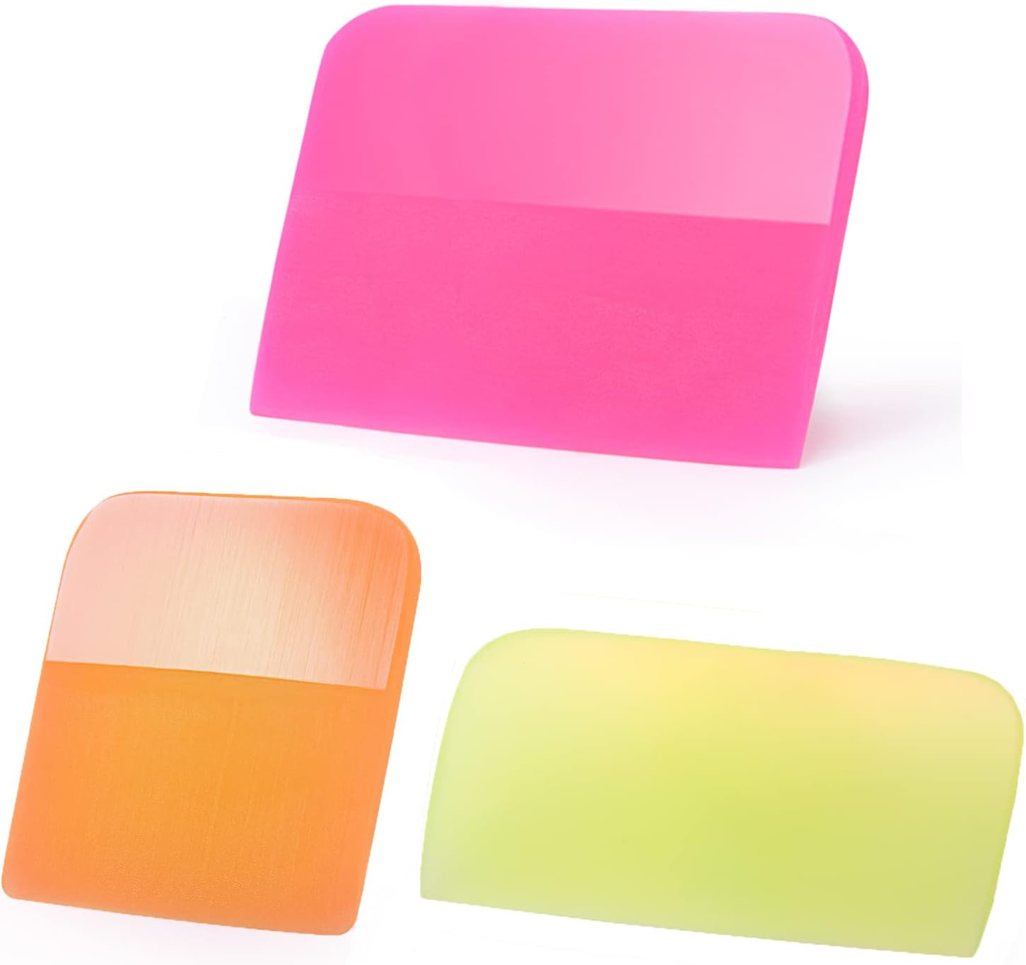 PPF Squeegee for Vinyl, Soft Rubber Scraper PPF Tools, 3IN1 Small Squeegee for P