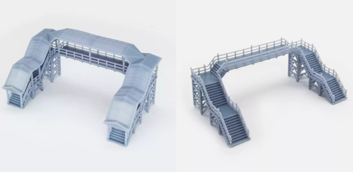 N Scale 1:160 Scenario Model Elevated Pedestrian Bridge Model Decoration