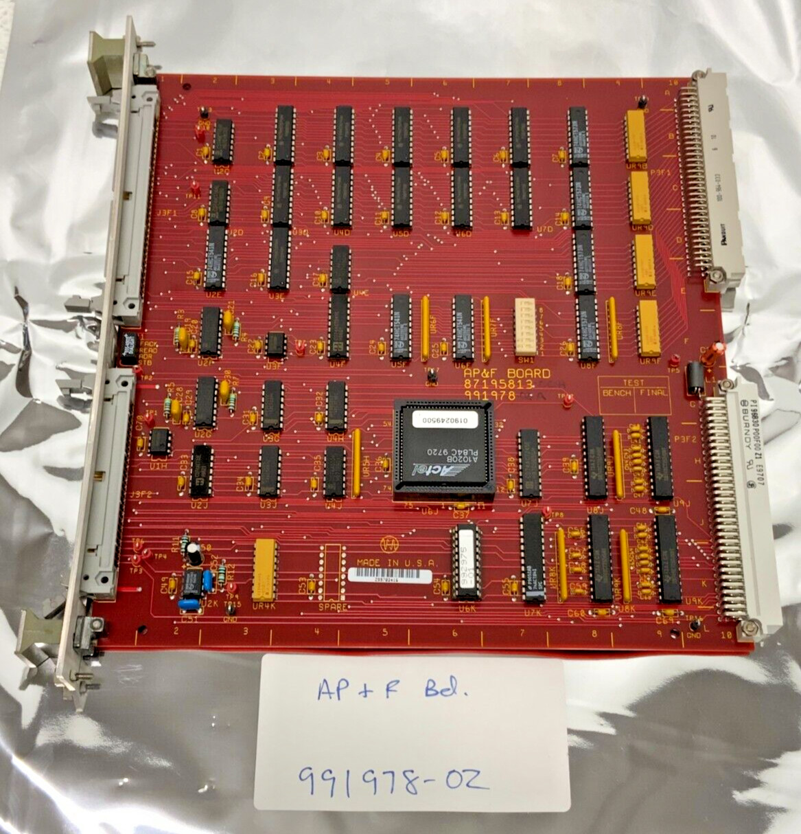 Varian Unity Inova 87195813 991978 AP&F Board BD PCB Card Red 22E
