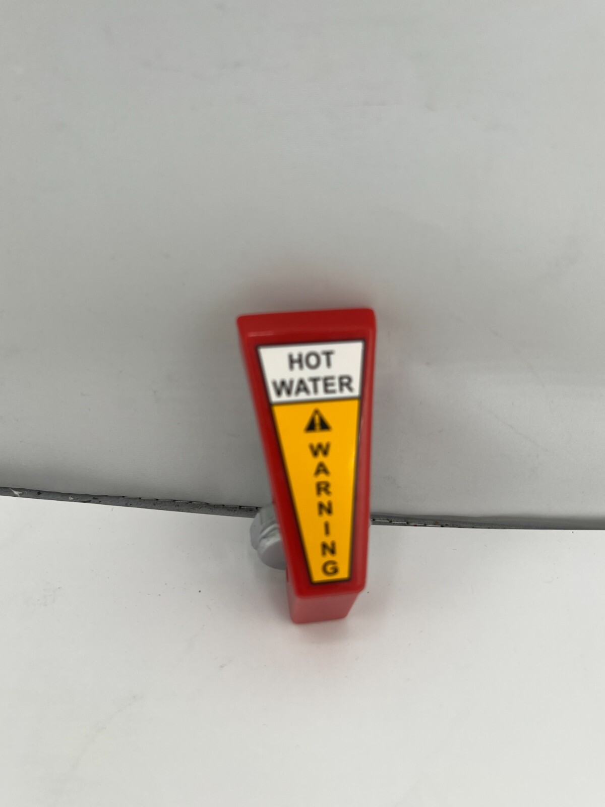Faucet Handle And Stem Assembly Red / Warning Hot Water