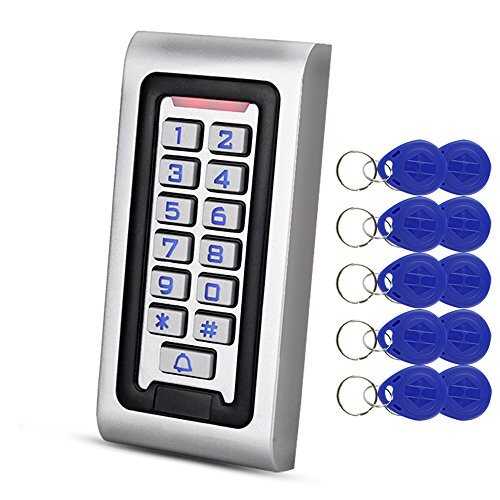 HFeng Standalone IP68 Waterproof RFID Access Control Keypad Metal Card Reader...