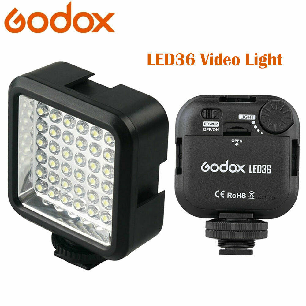 GODOX LED 36 Video Lamp Light for Canon Nikon DSLR Camera Camcorder DV