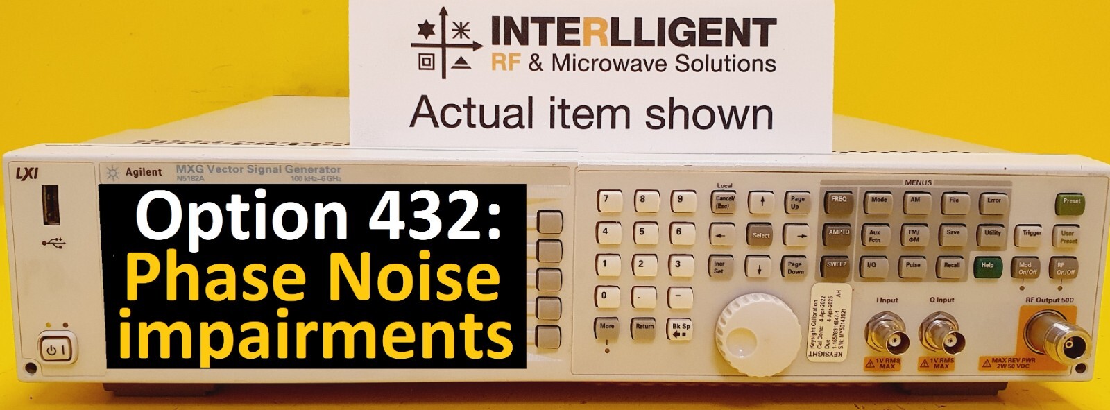 Keysight SW Keycode N5182AK-432 Phase-Noise Impairments UPGRADE for N5182A MXG
