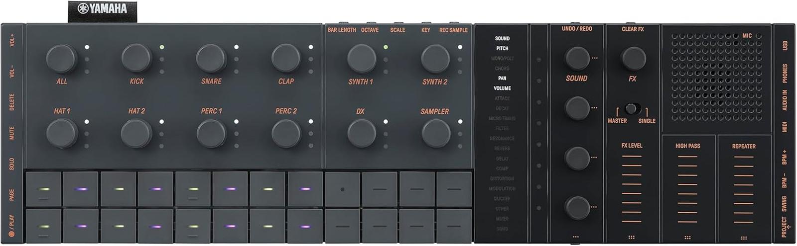 SEQTRAK Mobile Music Ideastation, Advanced Sequencer, Onboard Sampling, Built-In