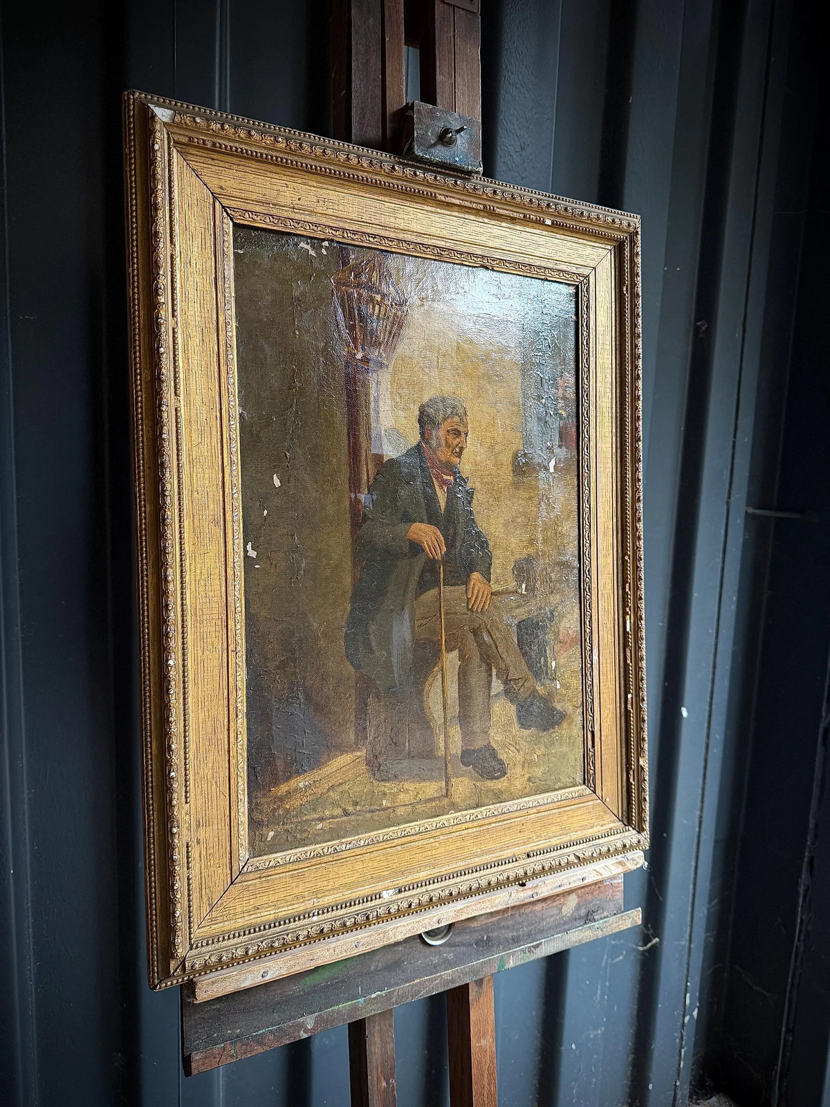 Gilt framed oil painting