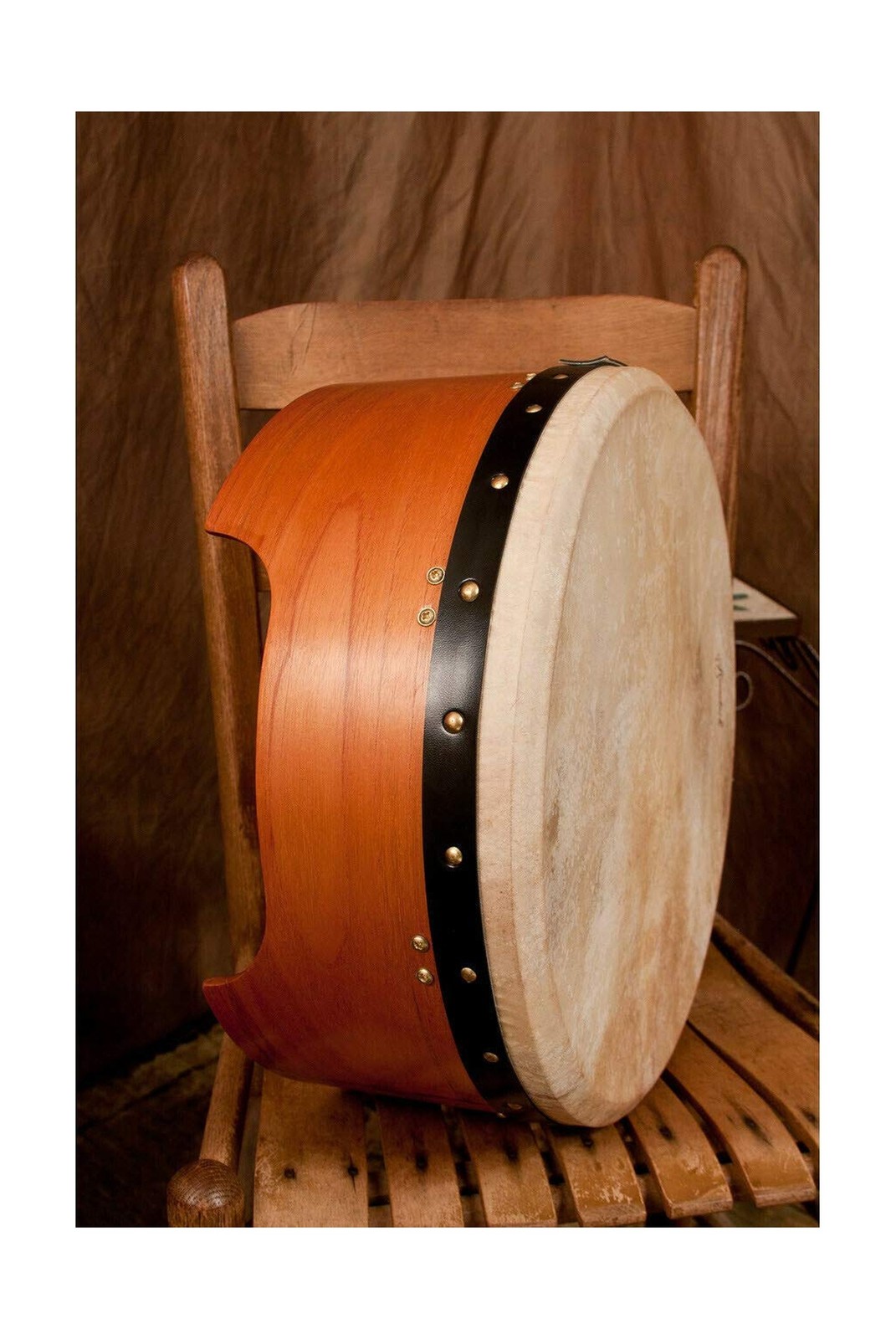 Roosebeck Bodhran Drum Package Includes: Irish Deep Bodhran Tunable Drum W/Ti...