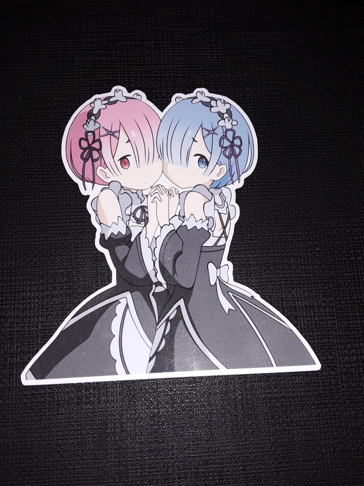 Rem & Ram from Re:Zero Glossy Sticker Anime Appliances, Walls, Windows!
