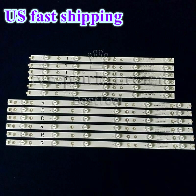 LED Strip For Sharp 50" TV LC-50LB370U 500TT65 500TT66 LC-50LB261U LC-50LB371U