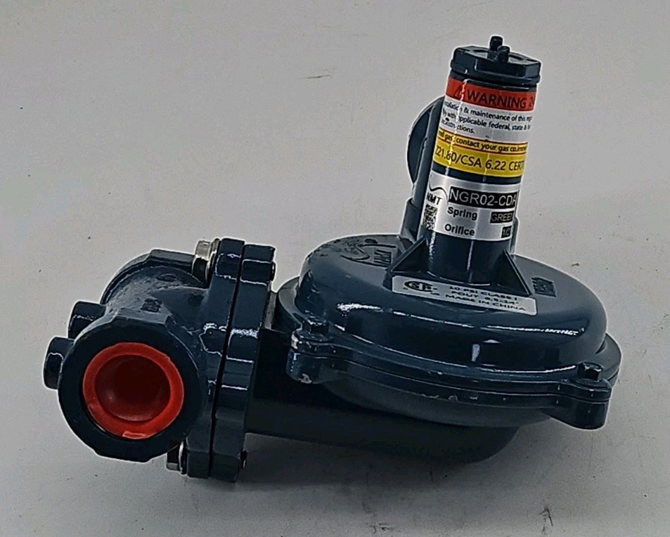 Norgas - NGR02-CDA - 1" NPT Gas Regulator - 1/2" Orifice - 6.5-16" Green Spring