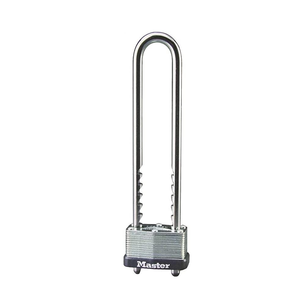 2-Pack 517D Laminated Padlock with Long Shackle Silver