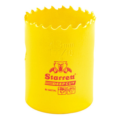 Starrett DCH1116-G, Deep Cut Hole Saw
