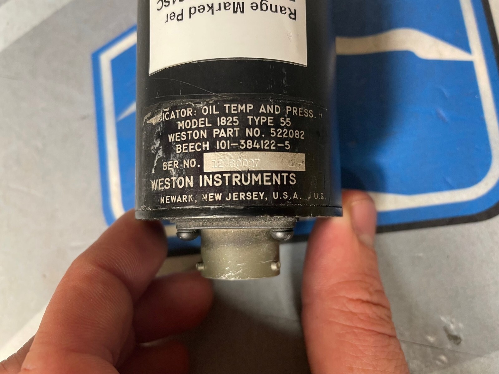 Oil Temp and Pressure Indicator 101-384122-5 Removed Working