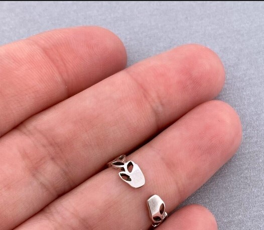 Womens Daily Use Solid Metal Adjustable Leaf Band Foot Toe Ring 925 Silver