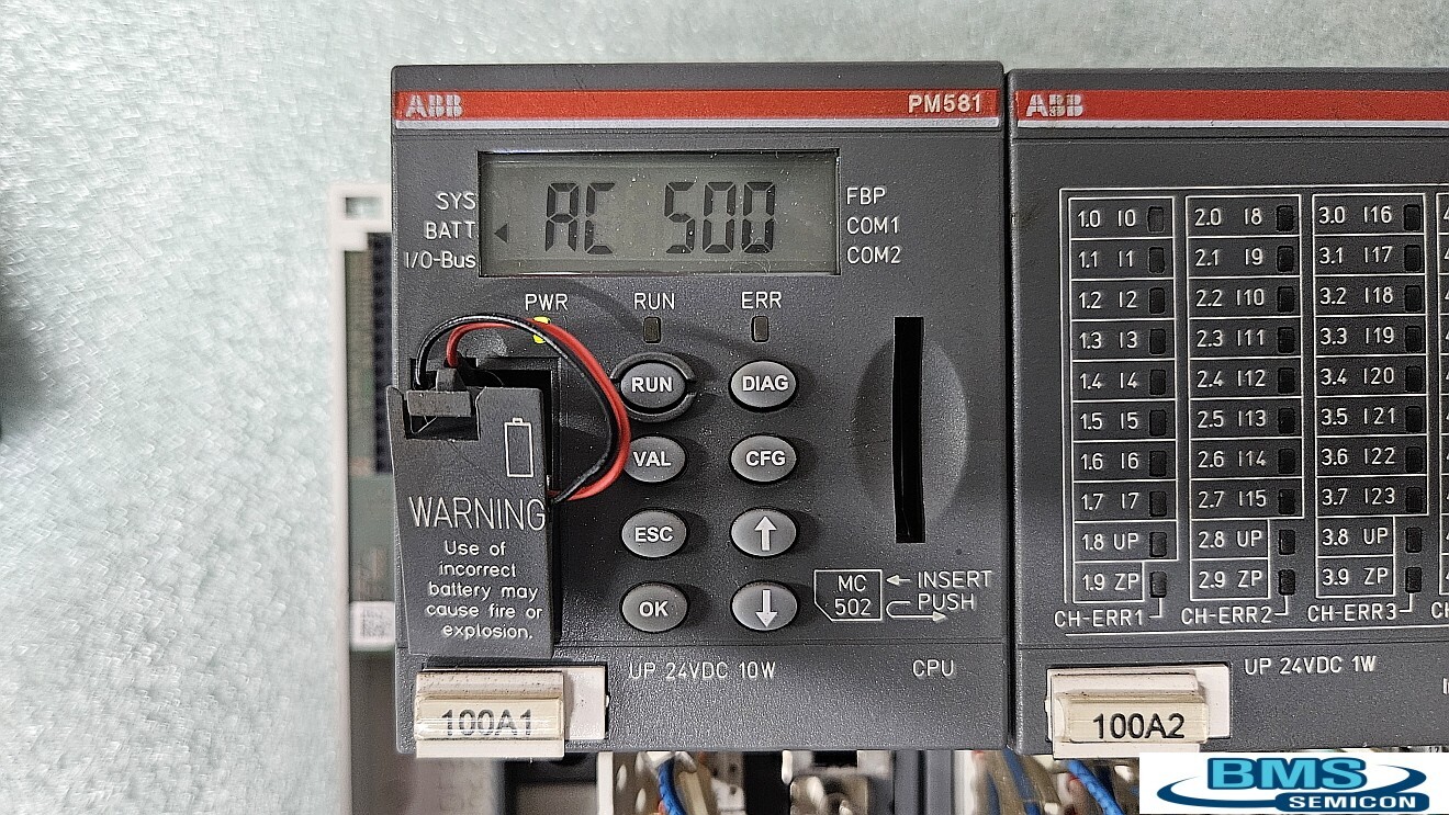 ABB Programmable Logic Controller PM581 C4 / DI524 B6 / DC522 B5