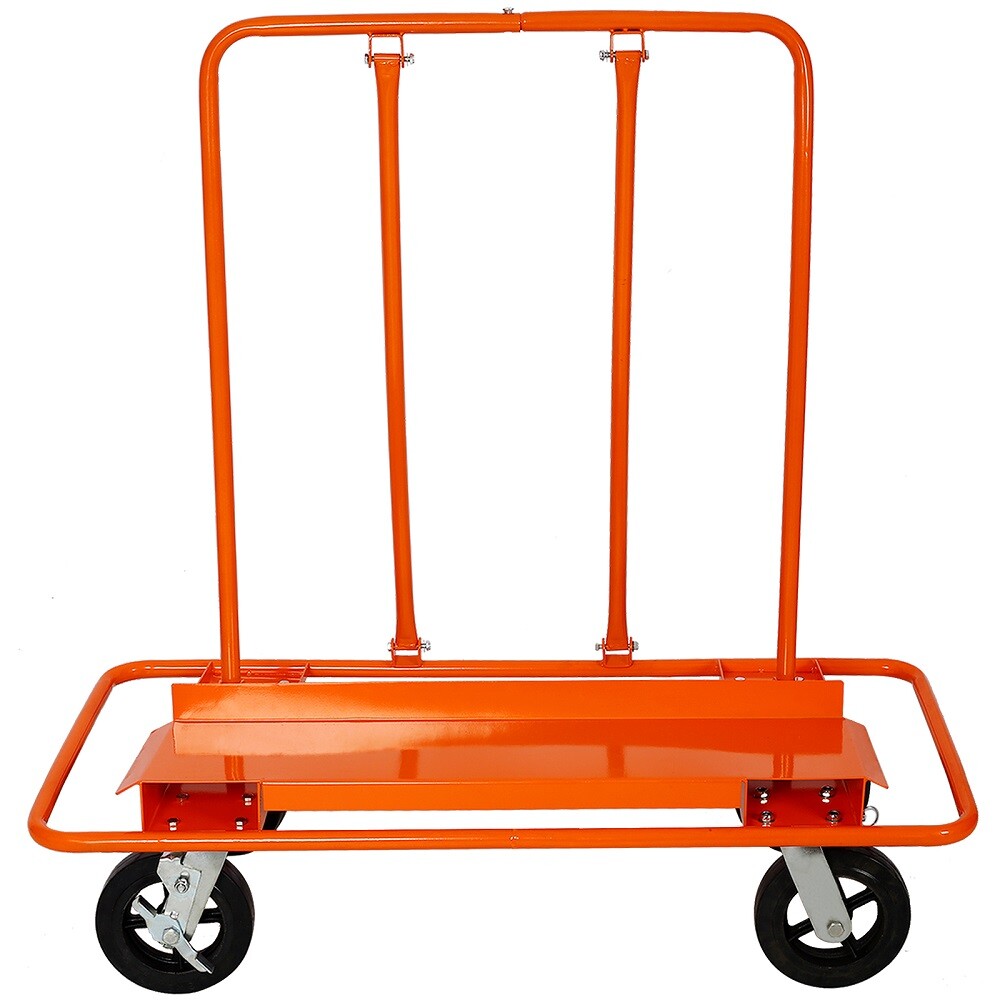 2400lbs Heavy Duty Drywall Sheet Cart & Panel Dolly anel 8"Mold-On Rubber Wheels