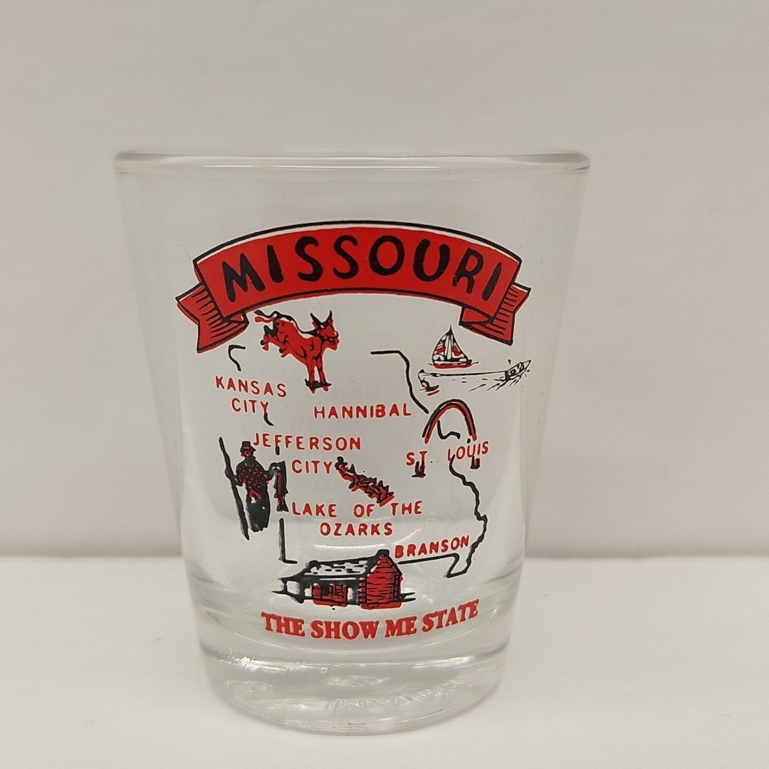 Missouri State Standard Shot Glass Free Shipping