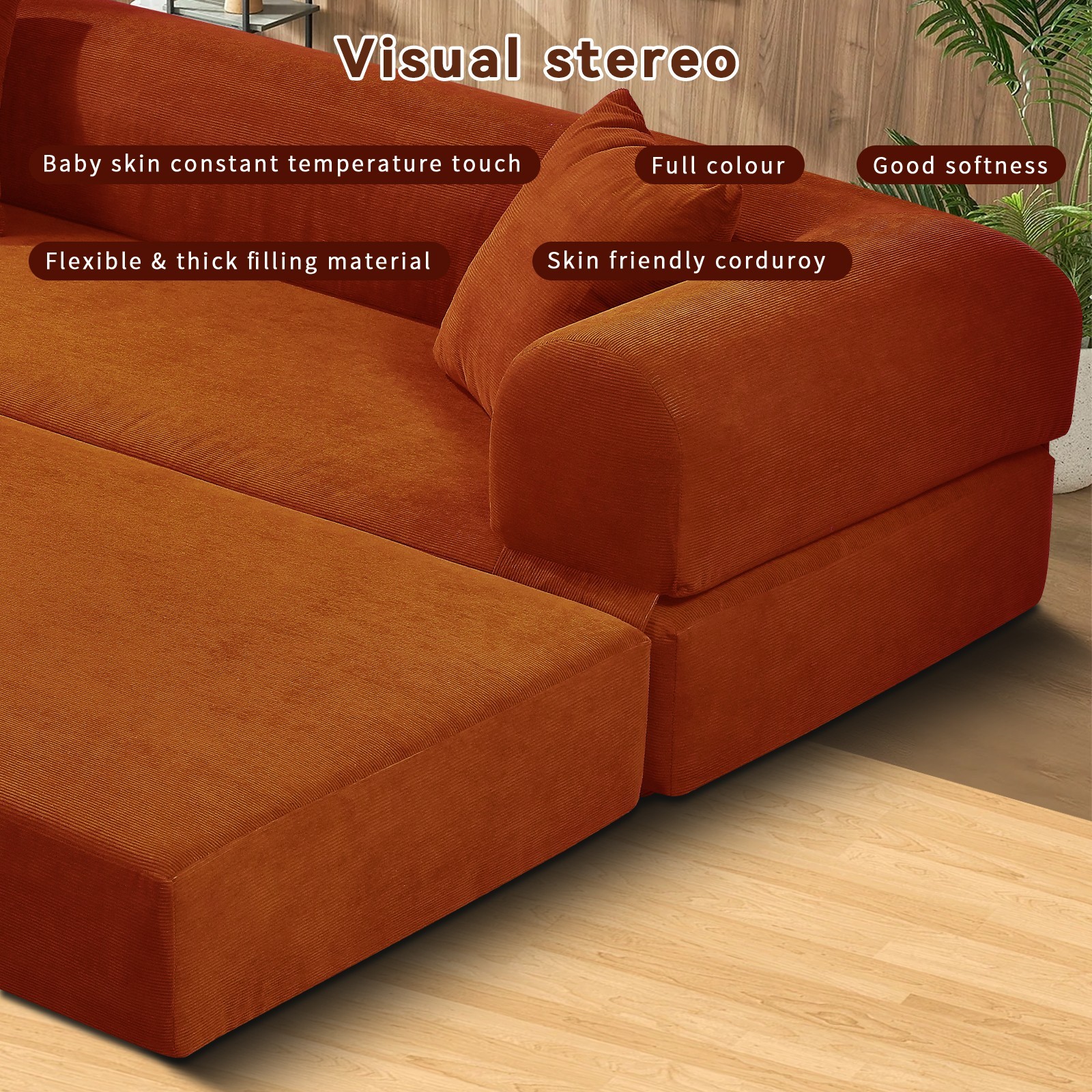 Convertible Sofa Bed,Floor Couch Foldable Sleeper Sofa for Living Room,Bedroom