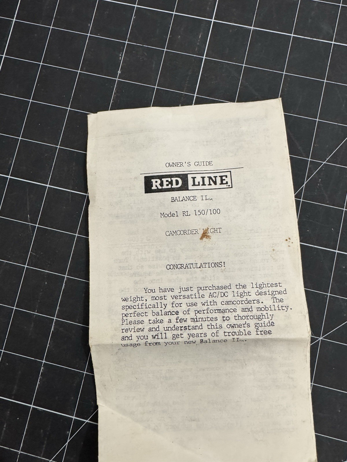Red Line balance 2 Light For Camcorders / AC/DC Video light