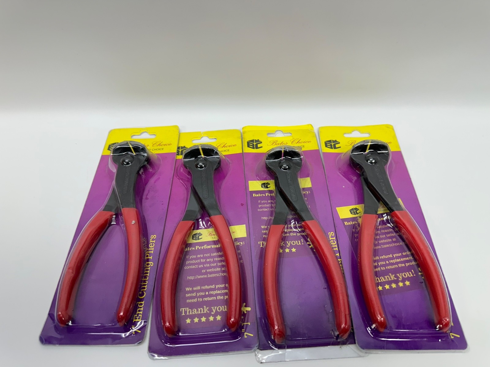 Bates- Nail Puller, 7 Inch, 4 Pack, - RED