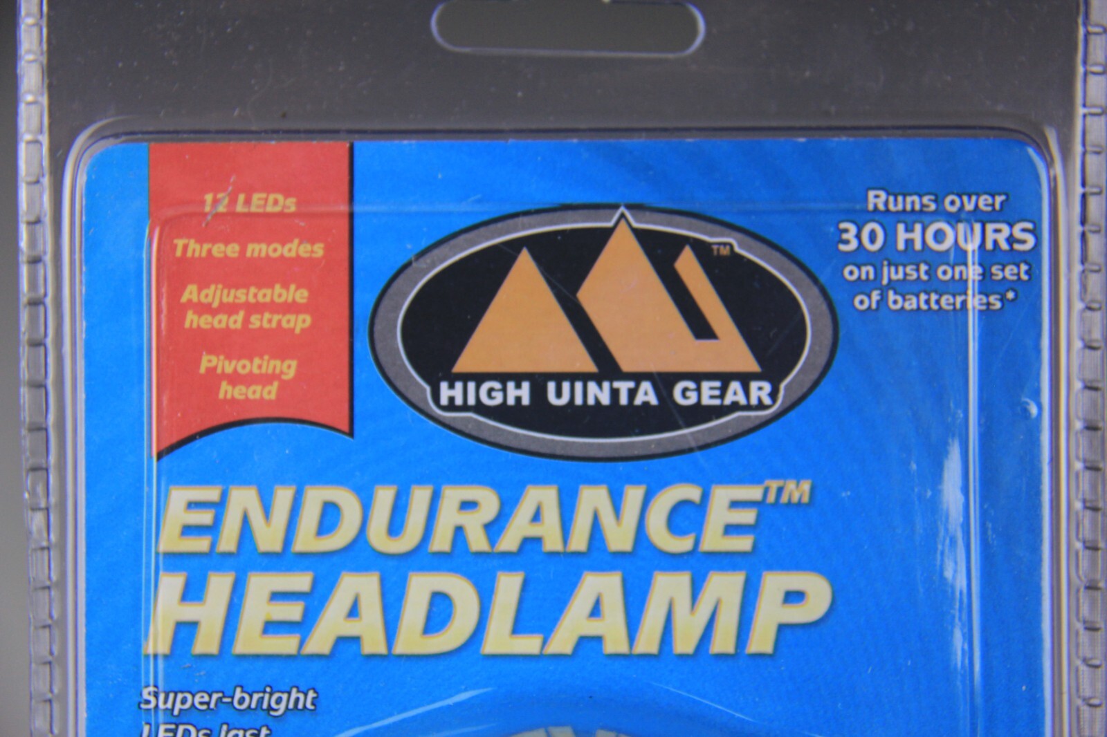 High Uinta Gear Endurance Headlamp 12 LED, Three Modes, Adjustable Head Strap