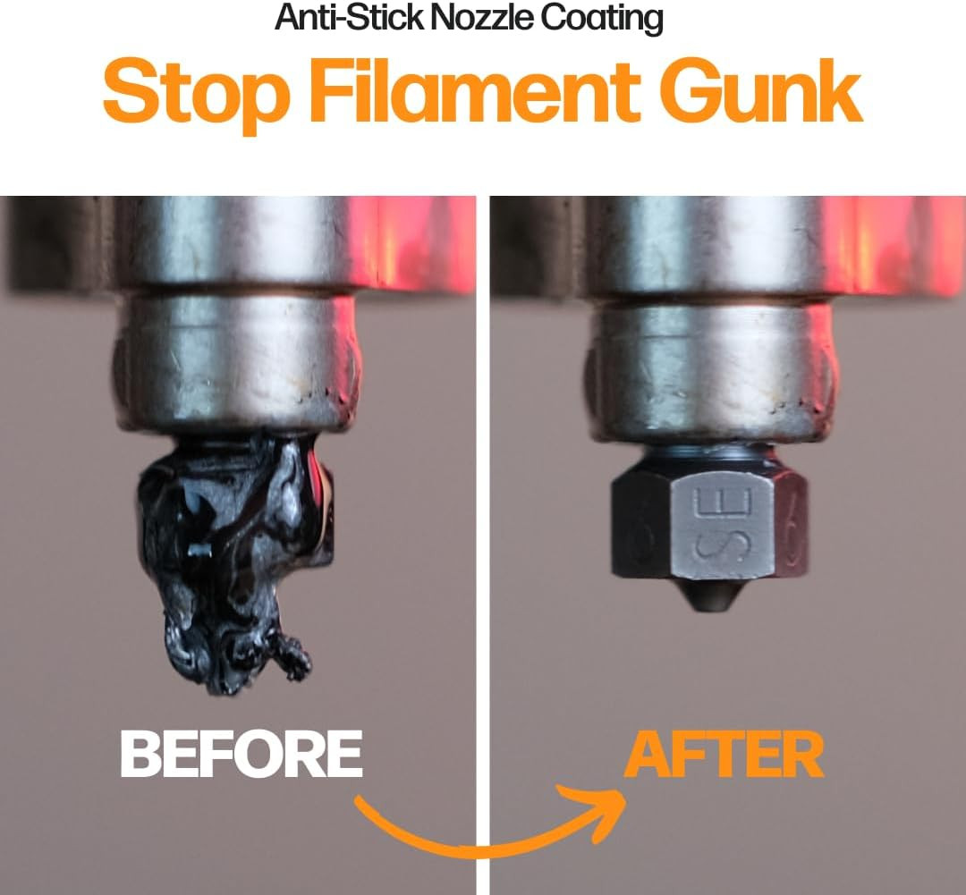 Slice Engineering Nozzle Anti-Stick Coating Keep Your Nozzle Clean & Clog Free