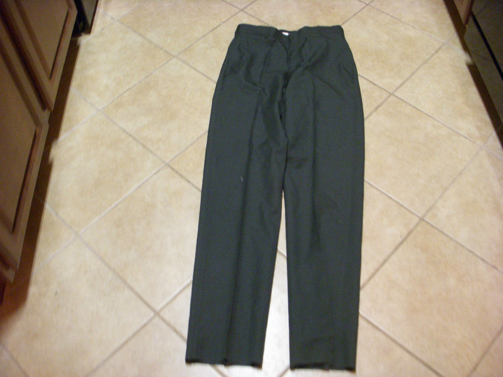 US ARMY MENS GREEN POLYWOOL SERGE PANTS SZ 32L NEW