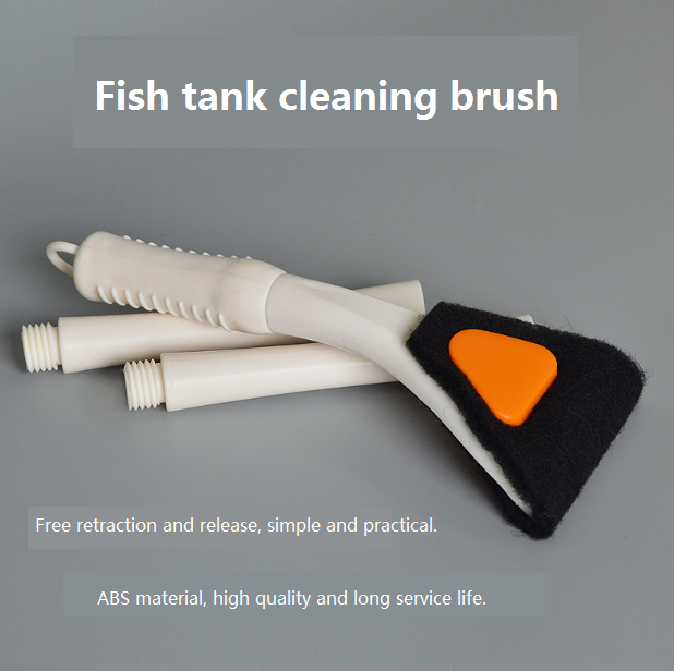 Aquarium cleaning tools extendable algae removing brush long handle brush