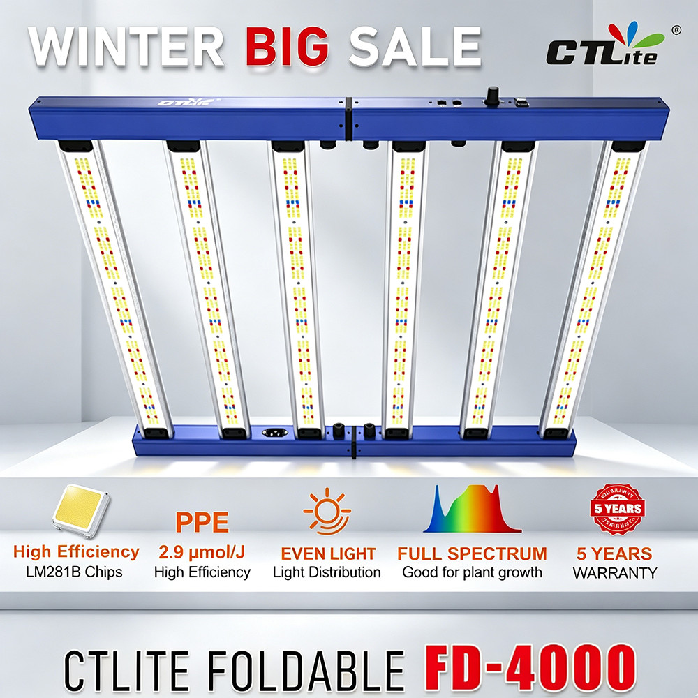 CTLITE FD4000 350W Dimmable LED 6Bars Commercial Indoor Grow Light Full spectrum