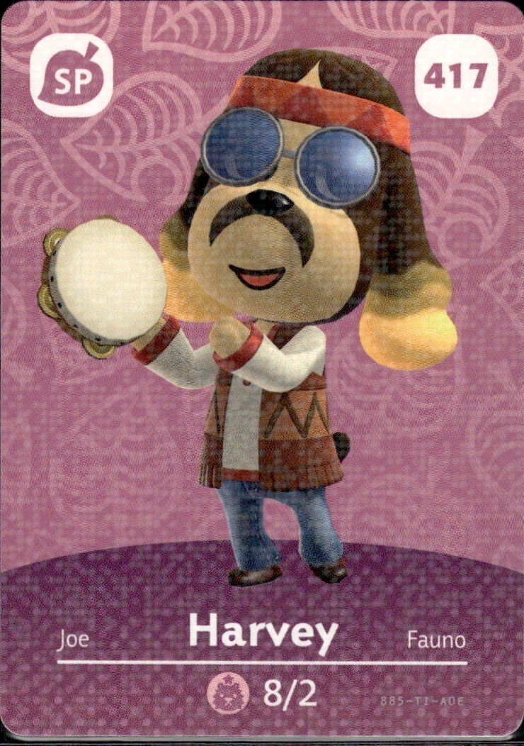 417 Harvey Amiibo Card 417 Series 5 Animal Crossing Nintendo Switch NA Region