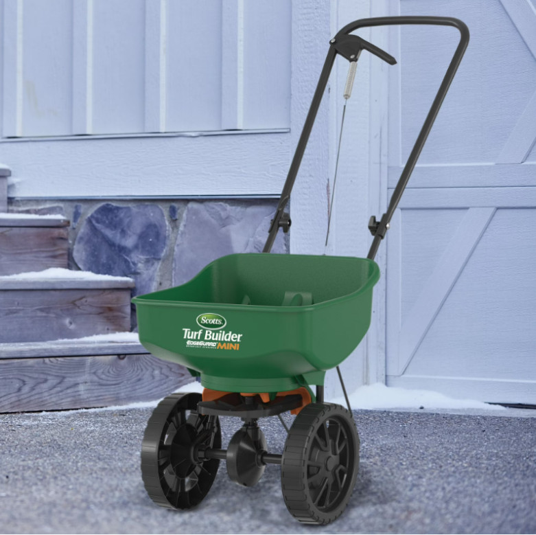 Scotts Turf Builder EdgeGuard Mini Broadcast Spreader for Grass Seed