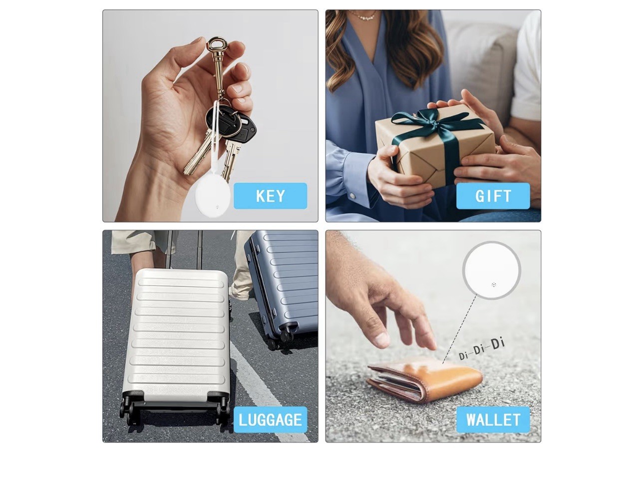 GPS Wireless Tag Bluetooth Tracker Works with Apple Find My
